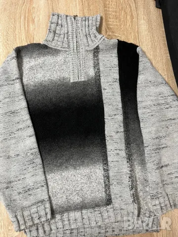 Мъжка зимна блуза с поло