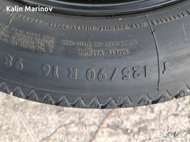 резервна гума патерица 5х112 16 цола за мерцедес, снимка 3 - Гуми и джанти - 52850263