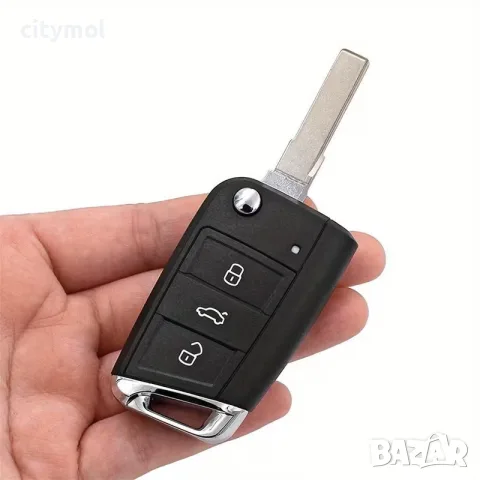 Кутийка за ключ за Volkswagen, Skoda и SEAT, 3 бутона и острие