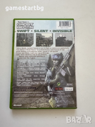 Tom Clancy's Ghost Recon за Xbox classic/Xbox original, снимка 2 - Игри за Xbox - 51514443