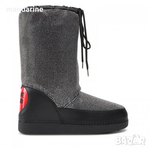 LOVE MOSCHINO № 37/38 & 39/40 🍊 Дамски апрески с декоративни камъни и лого нови с етикети, снимка 6 - Дамски апрески - 39392165