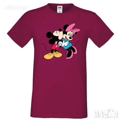 Мъжка тениска Mickey & Minnie Подарък,Изненада,Рожден ден, снимка 3 - Тениски - 36575360