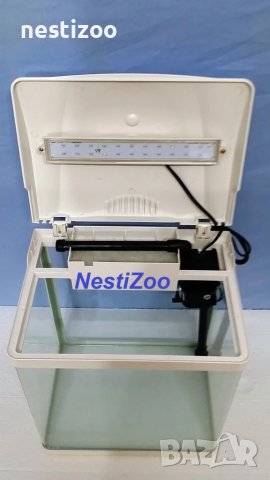 Панорамни Аквариуми-21 и 52литра-ЦВЯТ БЯЛ, снимка 3 - Аквариуми - 51110249