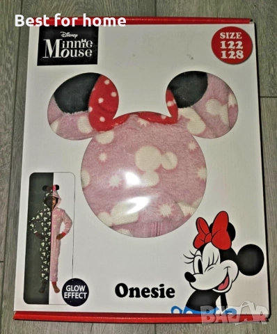 ДИСНИ МИНИ МАУС СВЕТЕЩА В ТЪМНОТО ПИЖАМА  РАЗМЕР 122/128 
