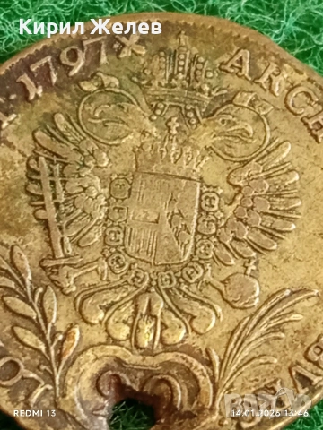 Сребърна монета 20 кройцера 1797г. Франц втори Австрия за КОЛЕКЦИЯ 52956, снимка 6 - Нумизматика и бонистика - 53096005