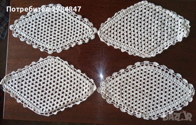 Комплект каренце плетени на една кука , снимка 5 - Декорация за дома - 39185396