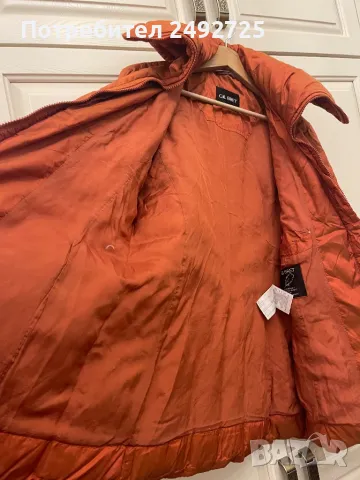 2 бр Яке гъши пух оранжево и тъмно синьо с качулка, снимка 4 - Якета - 49249945