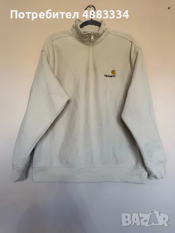 Carhartt Half Zip American Script Sweatshirt.
