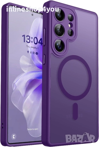 Матов MAGSAFE Кейс за Samsung Galaxy S25 Ultra, снимка 5 - Калъфи, кейсове - 51748831