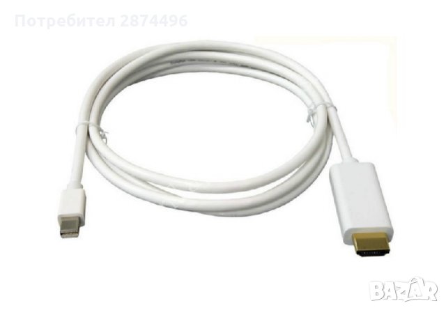 1.8м.кабел MIni dispaly port (mini DP) женско към HDMI мъжко, снимка 8 - Лаптоп аксесоари - 30909018
