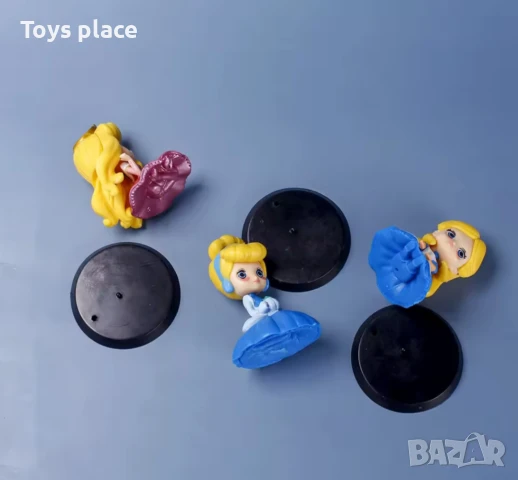 8бр фигурки за торти Disney princess Снежанка, Рапунцел, Ариел, Пепеляшка, Бел, Спящата красавица , снимка 5 - Фигурки - 51061461