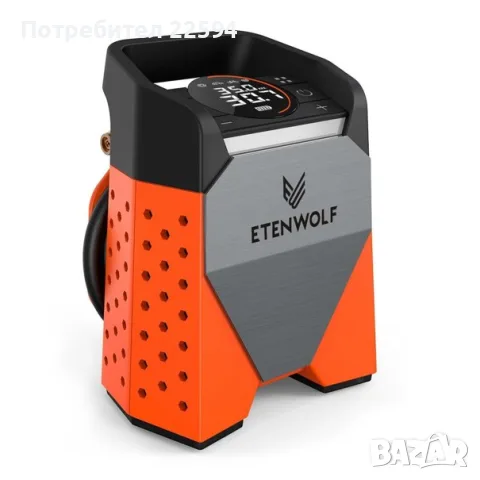 ETENWOLF ZEPHYR S3-7800mAh Електрическа въздушна помпа, 160 PSI/11,03 бара Преносим въздушен компрес