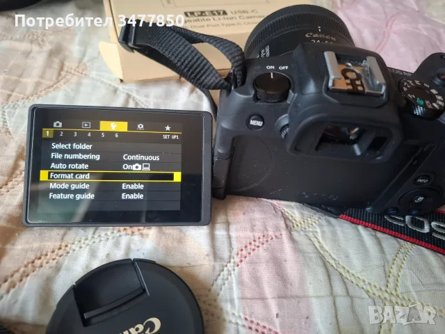 Фотоапарат Canon RP +2 нови батерии + чисто нов батериен грип., снимка 3 - Фотоапарати - 55911087