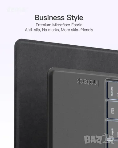 Клавиатура Inateck с тъчпад, AI функция, ултратънка Bluetooth за Windows/iPadOS/Android/iOS,KB01104, снимка 3 - Клавиатури и мишки - 49710754