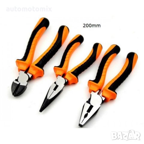 КЛЕЩИ С ГУМИРАНИ ДРЪЖКИ 3БР.- 2443, снимка 3 - Аксесоари и консумативи - 39417043