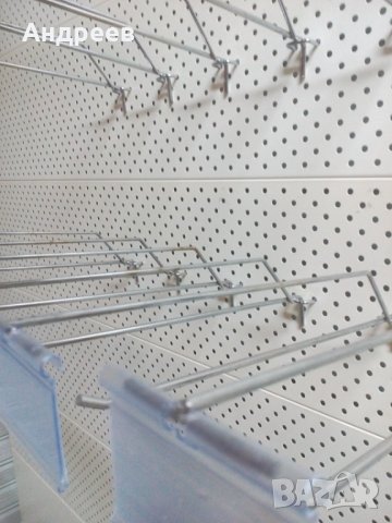 Хромирана кука с етикетодържател 30см, снимка 3 - Оборудване за магазин - 30045975