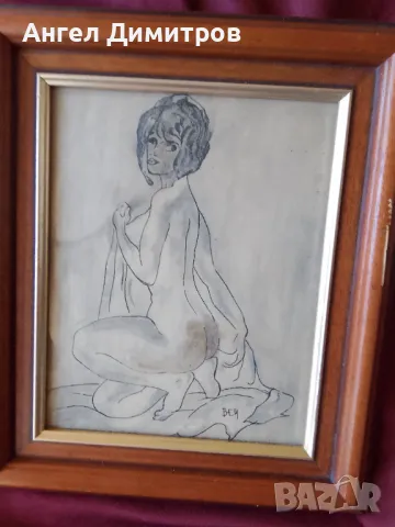 Стоян Венев картина смесена техника , снимка 2 - Картини - 48128189