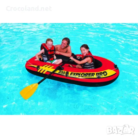 Надуваема лодка Explorer PRO – 200 Intex, 196 х 102 х 33 см, PVC, Оранжева