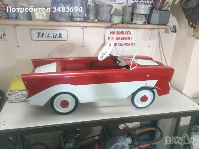 Ретро детска количка с педали. Нева, снимка 2 - Колекции - 54046890