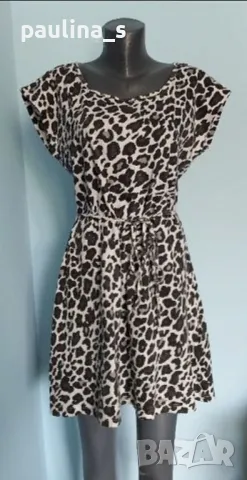 Два броя / Маркова рокля в леопардов принт " и" Stradivarius STR" / унисайз , снимка 11 - Рокли - 30235408