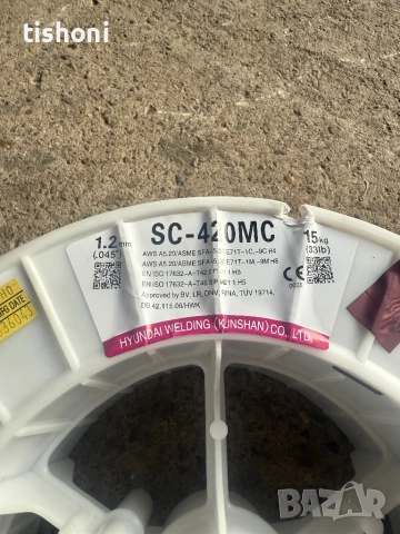 Тръбно-Флюсова тел SC-420 MC 1.2 mm, снимка 3 - Резервни части за машини - 51694627