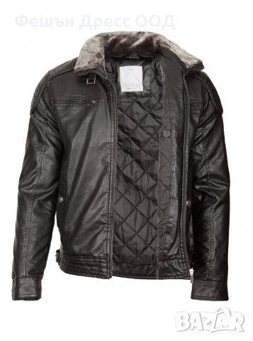 Мъжко зимно кожено яке – 3254, снимка 4 - Якета - 31332482