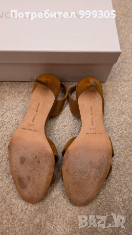 Оригинални обувки Manolo Blahnik – модел SUSPIRO, размер 36.5, снимка 5 - Дамски обувки на ток - 54364209