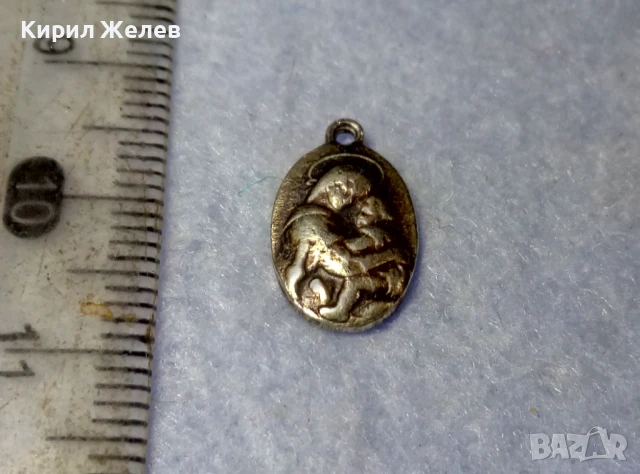 СТАРА СРЕБЪРНА ИКОНКА СВЕТИ ЙОСИФ с МЛАДЕНЕЦА ИИСУС ПАТИНИРАНО СРЕБРО ВИСОКА ПРОБА АРТ РАБОТА 30298, снимка 2 - Антикварни и старинни предмети - 50542206