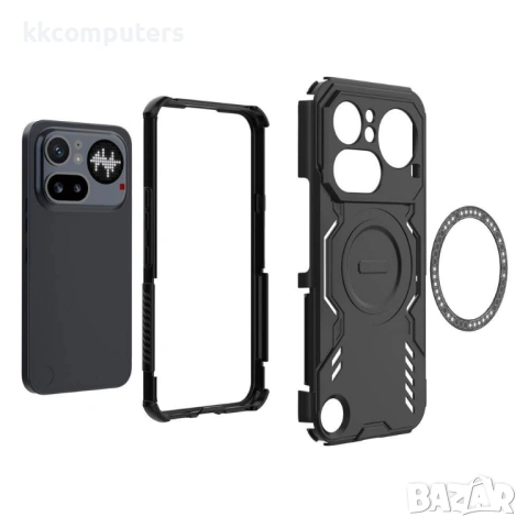 Butterfly Armor Магнитен Калъф за Nothing Phone (4a) Pro - PC+TPU, Вентилация, 5 цвята, снимка 9 - Калъфи, кейсове - 54250519