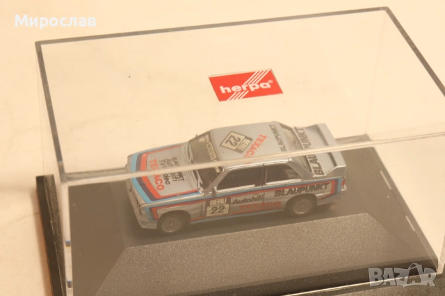 HERPA H0 1/87 BMW 3 РАЛИ МОДЕЛ КОЛИЧКА, снимка 3 - Колекции - 54210791