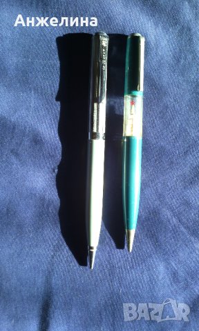 Зелен перомолив "Союз" от СССР с вградена златна кремълска кула., снимка 2 - Антикварни и старинни предмети - 31271336