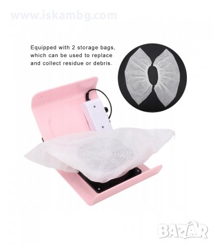 ПРАХОУЛОВИТЕЛ ЗА МАНИКЮР С ФИЛТЪР ТОРБИЧКА - МОЩНОСТ 30W - код 3190, снимка 15 - Други - 33888045