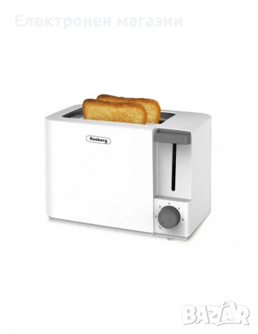Тостер Rosberg, 700W, 2 филийки, 2 ГОДИНИ ГАРАНЦИЯ, снимка 2 - Други - 53215071
