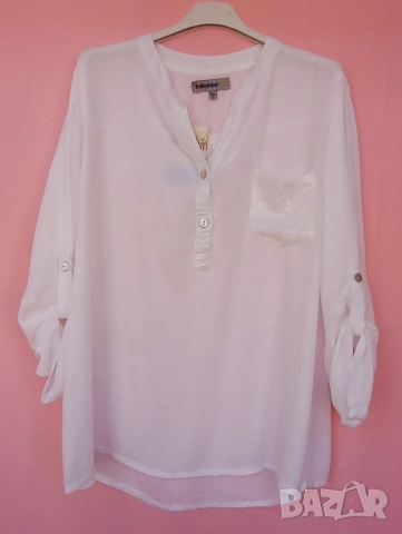 Бели кенарени и памучни дамски ризи за всякакъв повод, снимка 5 - Ризи - 51484198