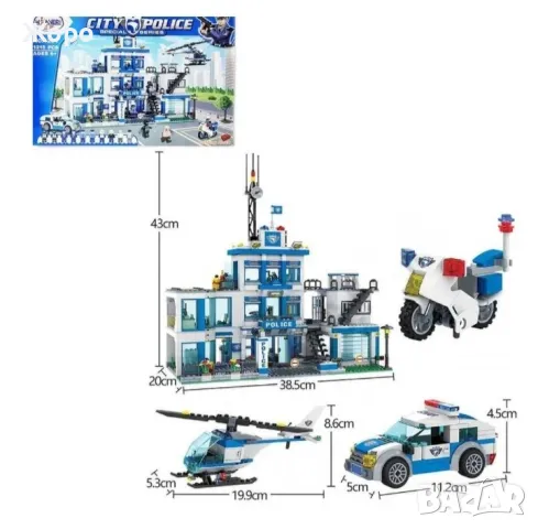 Конструктор градски полицейски участък 1215 части 0231135, снимка 8 - Конструктори - 48132500