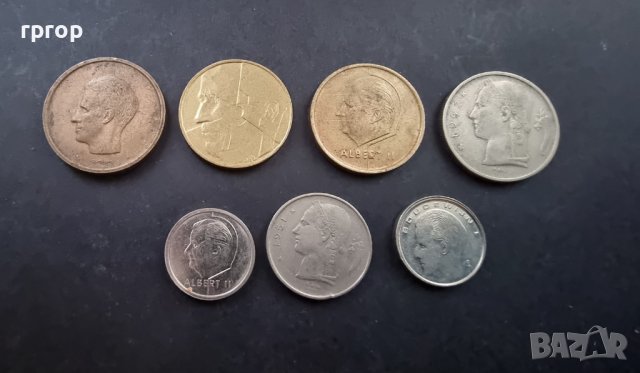 Монети. Белгия. Белгийски франк . 7 бр , снимка 2 - Нумизматика и бонистика - 37772854