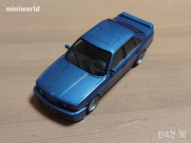 BMW Alpina B10 BiTurbo E34 5-Seria 1987 - мащаб 1:43 на Solido моделът е нов в PVC дисплей-кейс, снимка 7 - Колекции - 42336542
