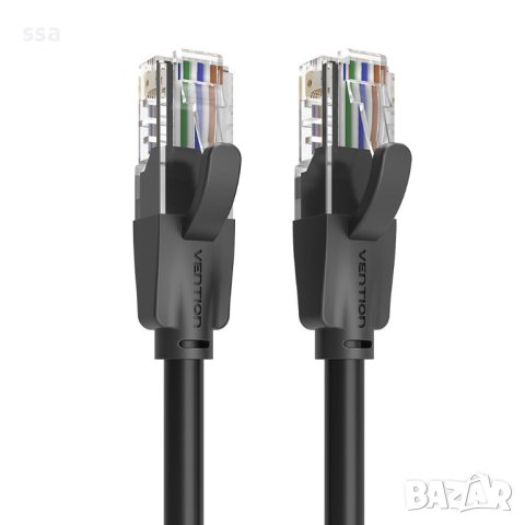 Vention Кабел LAN UTP Cat.6 Patch Cable - 0.5M Black - IBEBD, снимка 13 - Кабели и адаптери - 44231093