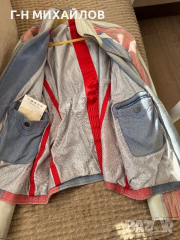 Кожено яке уникат л, снимка 3 - Якета - 53183584