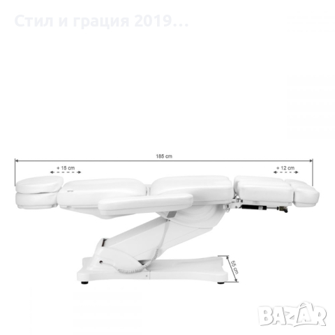 Стол за педикюр Sillon Classic (3 мотора) - сива/бяла, снимка 3 - Педикюр и маникюр - 44528267