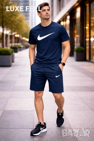 Nike ✨Лого Бродирано ✨ Мъжки Комплекти , снимка 2 - Спортни дрехи, екипи - 54113482