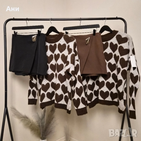 Пола-панталонки със златна катарама тип zara