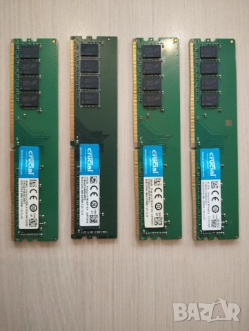 DDR4 32Gb - (4 x 8Gb) Crucial 2666MHz PC4-21300