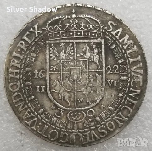 Монета Полша - 1 Талер 1622 г Крал Зигмунт III, снимка 2 - Нумизматика и бонистика - 35459622
