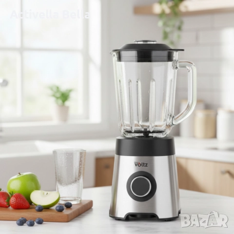 Блендер Oliver Voltz OV51162E 800W – Силна мощност, стъклена кана и надеждност за всеки ден, снимка 4 - Блендери - 52581520