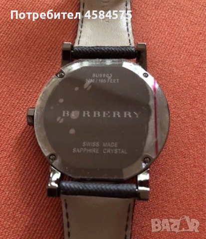 Нов Елегантен часовник Burberry, снимка 3 - Мъжки - 53312888