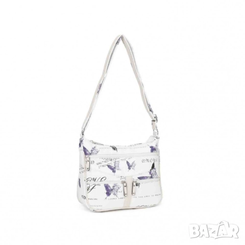 Дамска чанта с артистичен принт и регулируема дръжка, снимка 10 - Чанти - 52138008