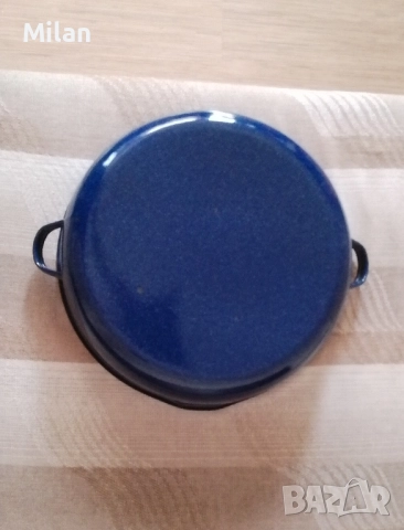 Тава емайлирана 40 cm. с дръжки и чучур за изливане, снимка 4 - Съдове за готвене - 52525976