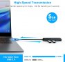 Beikell 4-портов USB 3.0 хъб, високоскоростен USB сплитер, снимка 5