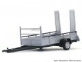 Auto Transporter trailer ремарке за кола - мащаб 1:43 на Cararama моделът е нов в кутия, снимка 1 - Колекции - 36642304